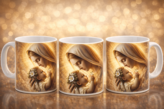 Caneca Nossa Senhora (Virgem Maria) – Edição Religiosa | 300 ml