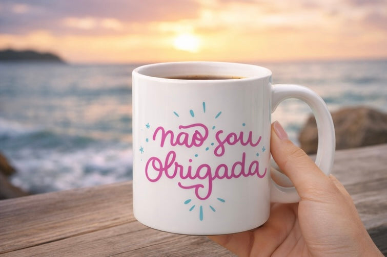 Caneca “Não Sou Obrigada” — 325ml