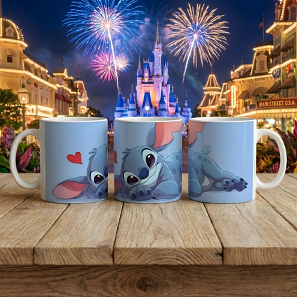 Caneca Stitch Apaixonado – Edição Romântica | 300 ml