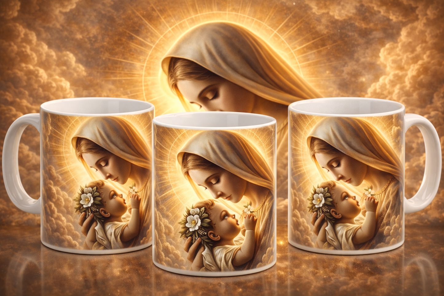 Caneca Nossa Senhora (Virgem Maria) – Edição Religiosa | 300 ml