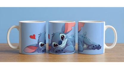 Caneca Stitch Apaixonado – Edição Romântica | 300 ml