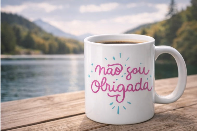 Caneca “Não Sou Obrigada” — 325ml