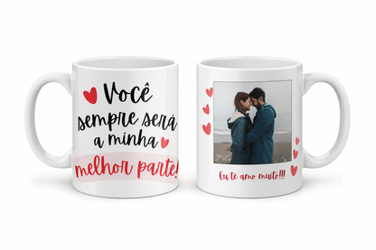 Caneca Personalizada Amor com Foto – 325ml