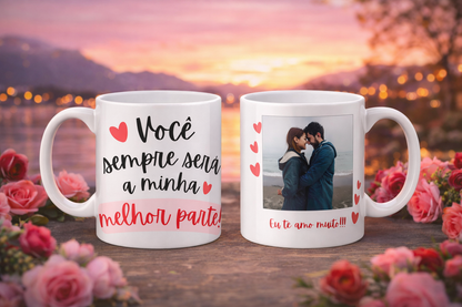Caneca Personalizada Amor com Foto – 325ml