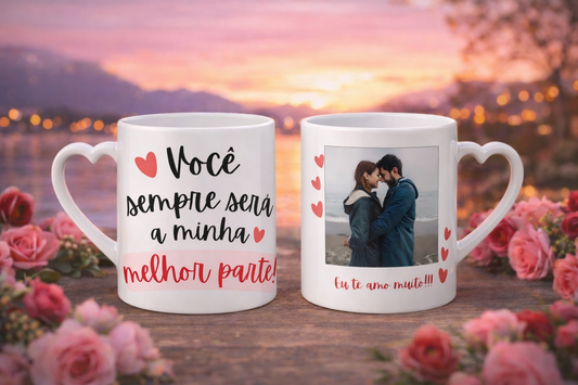 Caneca Personalizada Amor com Foto – 325ml