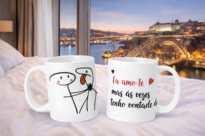 Caneca Personalizada “Amor com Humor” – 300ml
