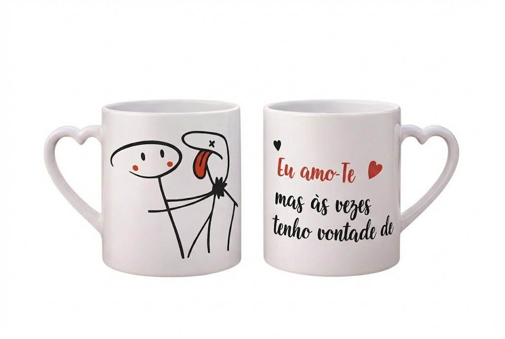 Caneca Personalizada “Amor com Humor” – 300ml