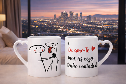 Caneca Personalizada “Amor com Humor” – 300ml